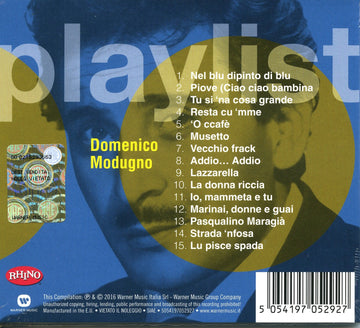 DOMENICO MODUGNO  - PLAYLIST